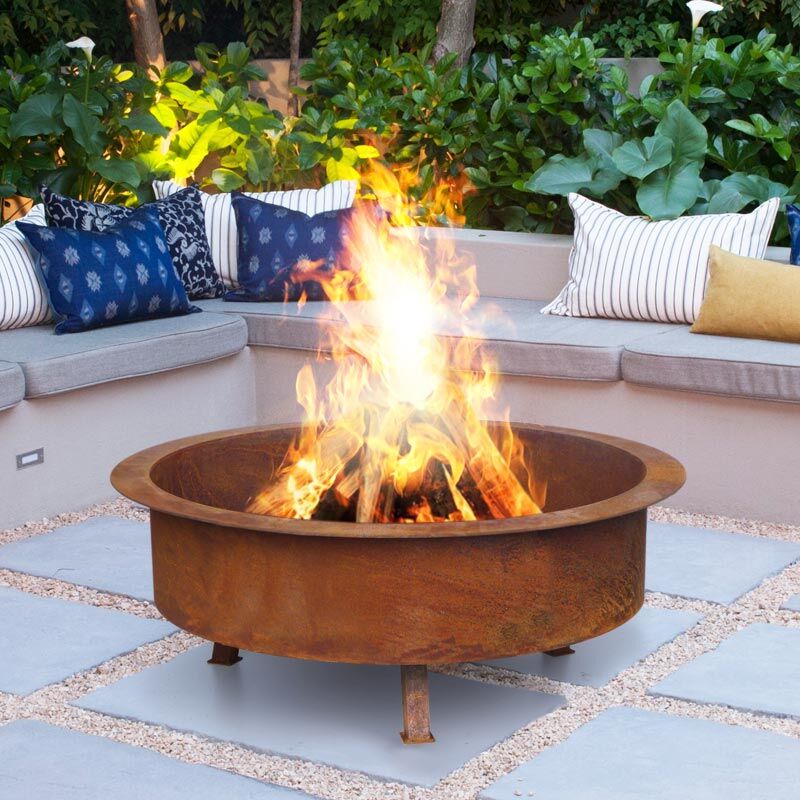 Kalahari 81cm Rust Fire Pit | Milkcan Outdoor Products