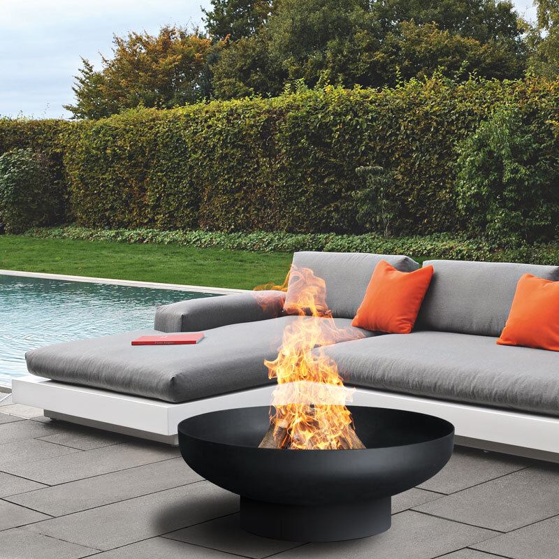 Phoenix 70cm Black Fire Pit 