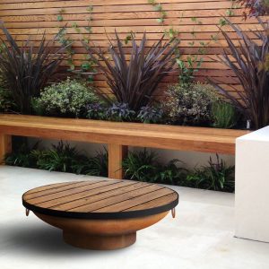 Large 90cm Fire Pit Timber Table Top