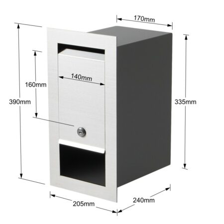 Milkcan-248STS-CHA-boston-fence-letterbox-stainless-charcoal-dims-1100px