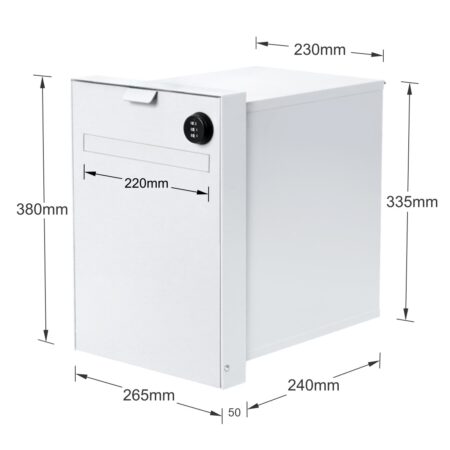 Milkcan-245WHT-WHT-Siena-white-fence-parcel-letterbox-dims-1100px