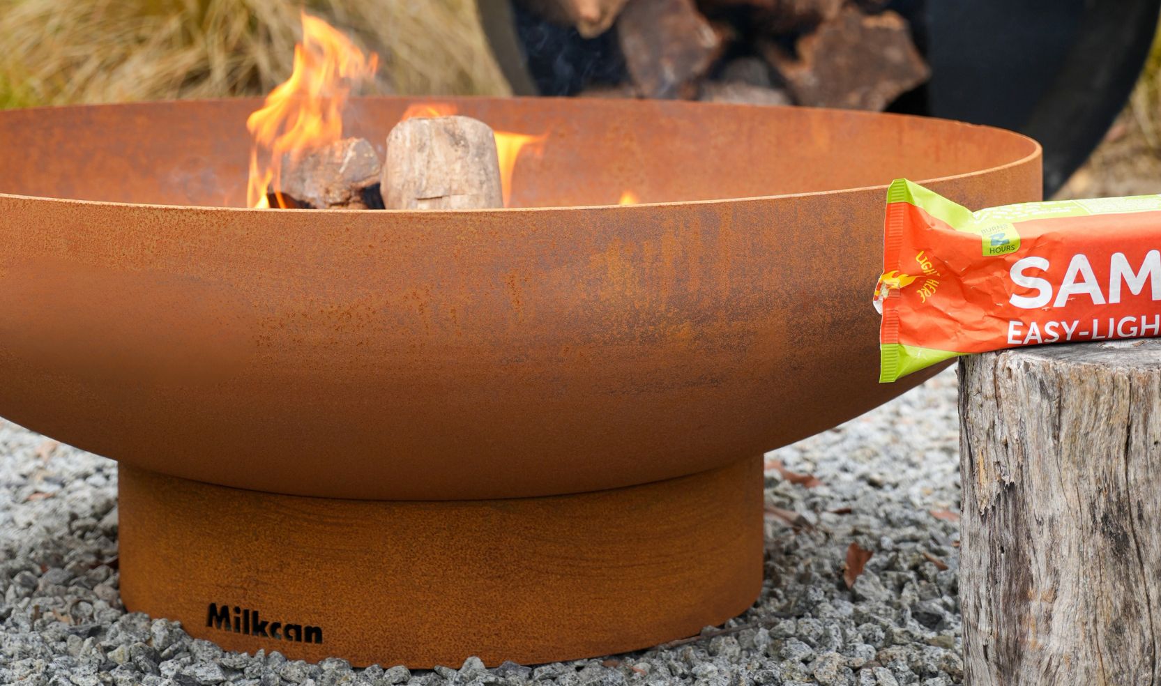 How to start a fire in your fire pit