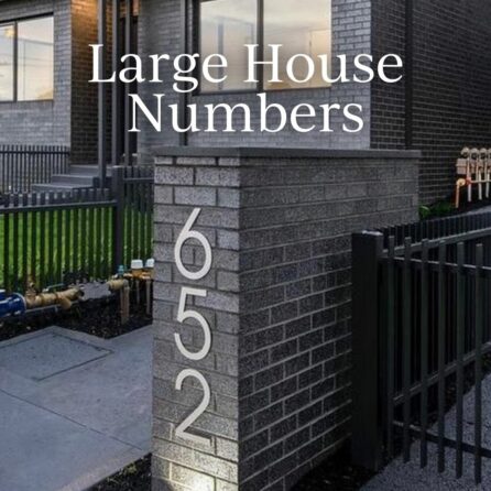 Large House NUmbers